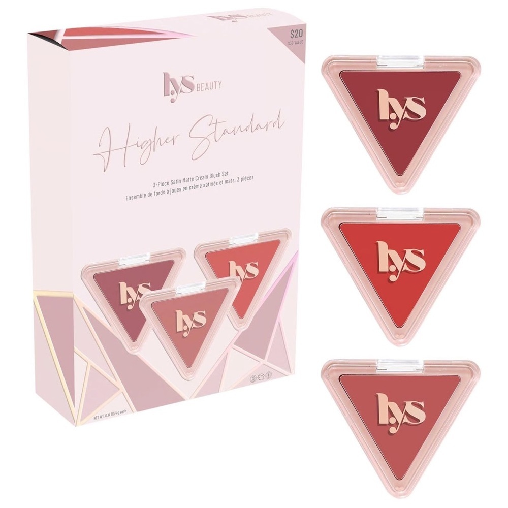 LYS Beauty Deluxe Higher Standard Cream Blush Trio NIB